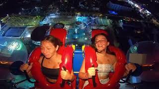 slingshot ride Beautiful girl best Reaction video good ‍‍