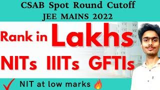 CSAB Spot Round Cutoff | CSAB 2021 | Get top college in lakh rank | College Jaankaar