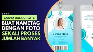 Cara Cepat Membuat Name Tag Workshop dengan Jumlah Banyak di Canva