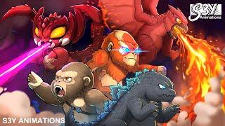 Baby Godzilla x Kong: Scar King, Destoroyah, Rodan and Mothra– Animation 22