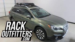 Subaru Outback with Yakima OffGrid Medium Roof Top Cargo Basket