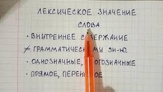 Лексическое значение слова - что это такое, чем оно отличается от грамматического значения