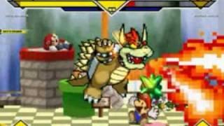 MUGEN - Giga Bowser Vs Paper Mario