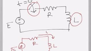 Electrical Engg: Transient response of an Inductor, current build up (RL Circuit)