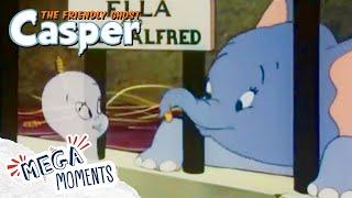 Baby Elephant Escapes | Casper The Friendly Ghost | Full Episode | Mega Moments