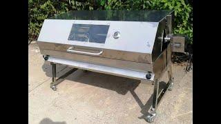 Hot sell charcoal BBQ spit rotisserie grill with motor power