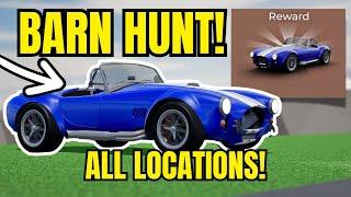 BARN HUNT UPDATE! Dealership Tycoon Hunt All 17 Parts Locations Dealership Tycoon #dealershiptycoon