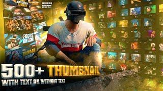 Gaming Thumbnail Pack 500+ Free Templates for PUBG, Free Fire, Valorant – With and Without Text