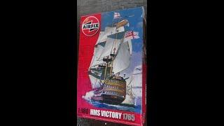 Inbox review of 1/180 Scale  HMS Victory Model Kit from Airfix