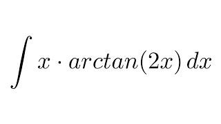 Integral of x*arctan(2x)