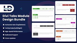 How To Customize & Change Color In Divi Tabs Module Design Bundle