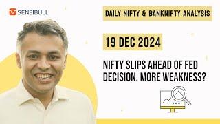 NIFTY Expiry & BANK NIFTY Analysis for Tomorrow | Stock Market Outlook | 19 December 2024, Thursday