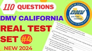 California DMV Knowledge Practice Test 2024 - SET 4 - DMV Permit Practice Test 2024 - 110 questions