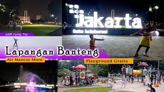 Situasi Terkini Taman Lapangan Banteng Jakarta | Ada Playground Anak Selalu Ramai & Gratis