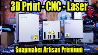 Snapmaker Artisan Premium - All In One 3D Printer CNC & Laser Review - Part 1