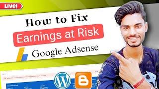 (Solved) How to Fix Google Adsense Earnings at Risk Problem | Ads.txt Status Not Found Adsense