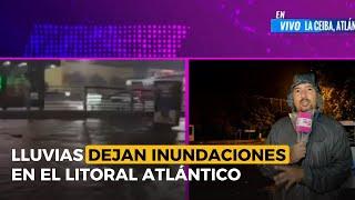 Lluvias dejan inundaciones en el litoral atlántico a causa de tormenta tropical Sara