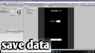 How to save score data in unity using playerprefs