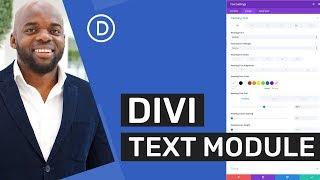 Divi modules - Divi text module