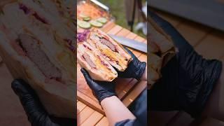 Làm Bánh Sanwich Cực Dễ |  Camping Food | Thanh Tuyền Daily #Shorts