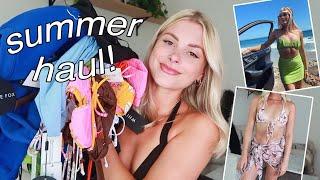 summer bikini + clothing haul // 2021 try-on 