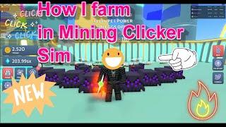 How I grind in Mining Clicker Simulator Roblox!