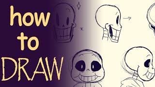 How To Draw Papyrus And Sans From UNDERTALE