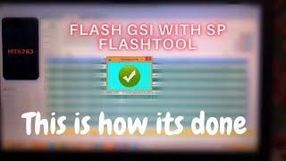 How to flash GSI on MTK devices using sp flashtool (Its way faster than fastboot)