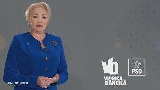 Publicitate electorală: VIORICA DĂNCILĂ - „Luptăm pentru fiecare român”