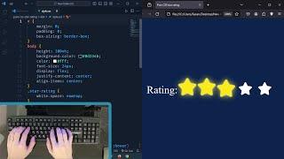 Creating Stylish Star Ratings with HTML and CSS | Web Development Tutorial