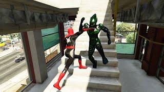 GTA 5 Impressive Ragdolls #94 ( Spiderman VS Green Goblin - Epic Ragdolls )