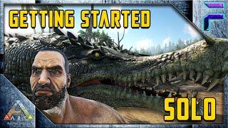 BEGINNERS GUIDE to GETTING STARTED SOLO!  - Ark: Survival Evolved [E1]