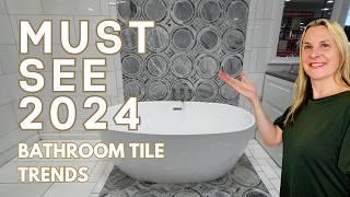 Modern Bathroom Tile Trends You Need to See Now | 2024 Tile Design Ideas