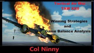 (92) IL-2 Tactical Air War Winning Strategies and Game Balance Analysis