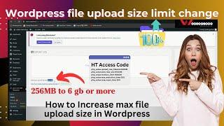 How to Increase Max File Upload Size in WordPress | WordPress File Upload Size Limit Change | Wstech