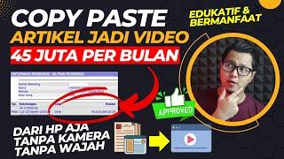 40 Juta/Bulan Copy Paste Artikel Jadi Video Parenting, Cara Mendapatkan Uang Dari Internet !