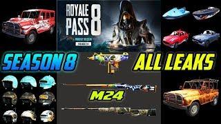 Season 8 LEAKS | PUBG MOBILE | Royale Pass 100 RP Outfit , New Weapon skins,Emotes | Pubgm Bangla