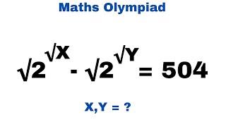 Maths Olympiad | Solving Exponential Equation With Radicals