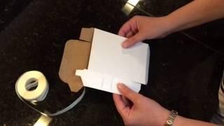 Cardboard sticker dispenser assembly -- Kosher Tape Plus