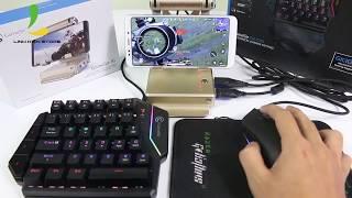 Gamesir X1 + Phím cơ một tay GK100 + Chuột gaming S500 - Combo đẹp nhất chơi PUBG trên Android k ban
