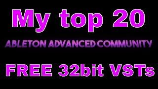 My Top 20 32 bit FREE VSTs
