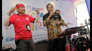 Hadiri Perayaan HUT Tribunnews ke 8, Menhub Budi Karya Sumadi Dangdutan