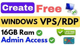 Get Free RDP | How To Create Free Windows RDP For Lifetime 2024 | Get Free RDP Window Server