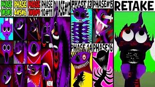 Phase 1 VS Phase 2 VS Phase 3-4 VS Phase 5 VS Phase 6 VS Phase 7-8-17 in Incredibox Sprunki Mix!