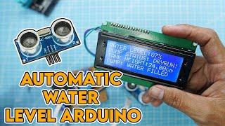 ARDUINO WATER LEVEL INDICATOR DENGAN SENSOR ULTRASONIC HC-SR04