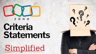 Zoho Criteria Statements | Zoho Campaigns - Marketing Automation - Zoho Desk