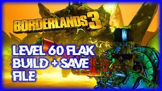 Borderlands 3:level 60 flak build (MY FIRST FLAK BUILD!) Melts bosses!