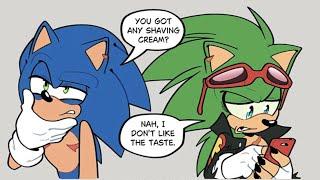 Scourge eats…shaving cream?! (Sonic Comic Dub)