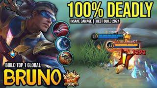 BRUNO BEST BUILD 2024 | BUILD TOP GLOBAL BRUNO GAMEPLAY | MOBILE LEGENDS