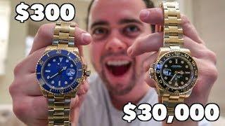 $300 ROLEX Vs. $30,000 ROLEX - WORTH IT?